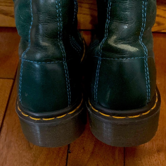 Dr Martens Forest Green 1B99 14 Hole 14 Eye With Side Zipper 4UK 37EU 5USM 6USL - Picture 10 of 12